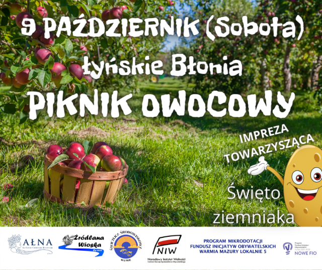 9 PAŹDZIERNIK - PIKNIK OWOCOWY 