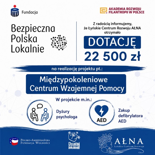 Ałna z dotacją 22 500 zł